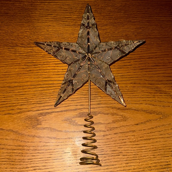 Classic 5-point Christmas Star Tree Topper - Picture 1 of 5